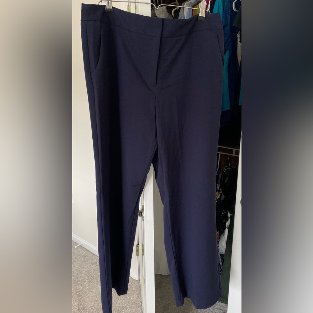 Women’s George Slacks Trousers Dress Pants Navy Size 16